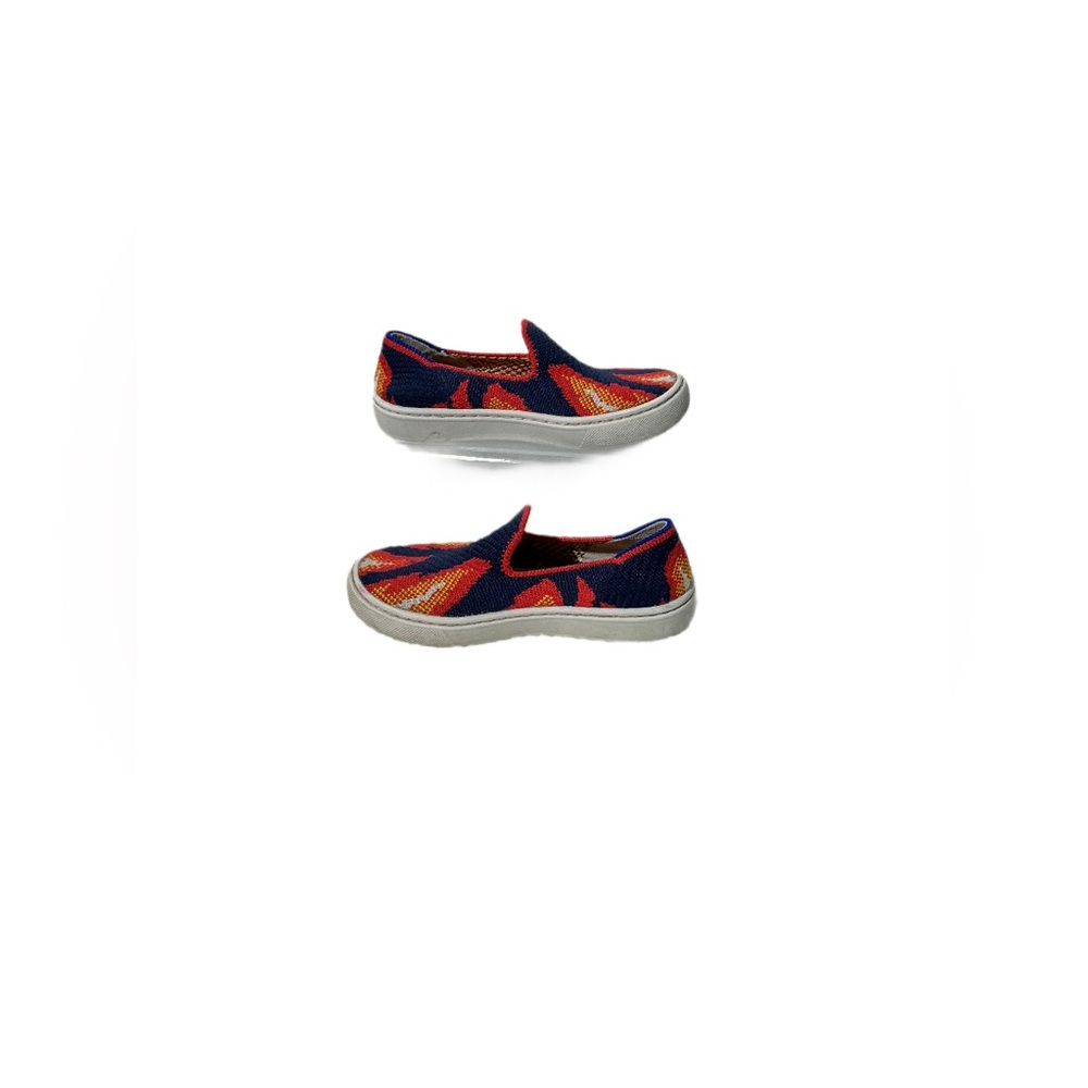 Colorful Kids Slip-On Shoes Orange and Navy blue